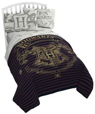 Jay Franco Harry Potter Spellbound 5 Piece Full Bed Set - Reversible Comforter 