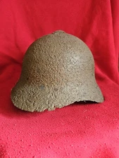  WWII Soviet Army (RKKA) M 36 (SSH 36) Helmet. Battlefield Relic.