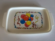 RARE VINTAGE CHILTON TOYS Aluminum Specialty 54220 - BALLOONS PLATTER