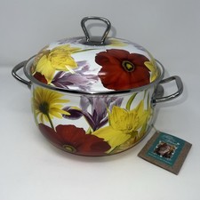 Pioneer Woman Stock Pot Dutch Oven FLOWER GARDEN Retired 4 Quart floral enameled