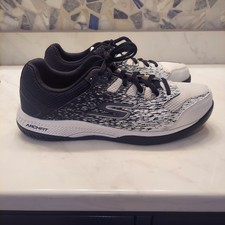 Skechers Viper Court Pickleball Men's Black White Arch Fit 246070 Size 11W