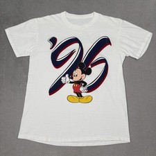 Vintage 90s Walt Disney World Mickey Mouse T-Shirt Mens M White Single Stitch