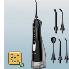 COSLUS Water Dental Flosser Teeth Pick: Portable Cordless Oral Irrigator new