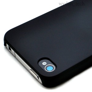 Black-Ultra-Thin-Rubberized-Matte-Hard-Case-iPhone-4G-4S-w-Screen-Protector