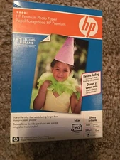 HP Premium Photo Paper 60 sheets Inkjet Glossy 4 x 6 Factory sealed 10mil