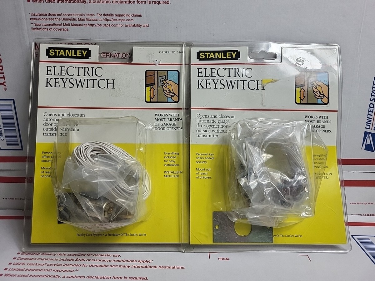Electric Key Switch For Garage NEMA 1 Interior Tamperproof OPEN CLOSE