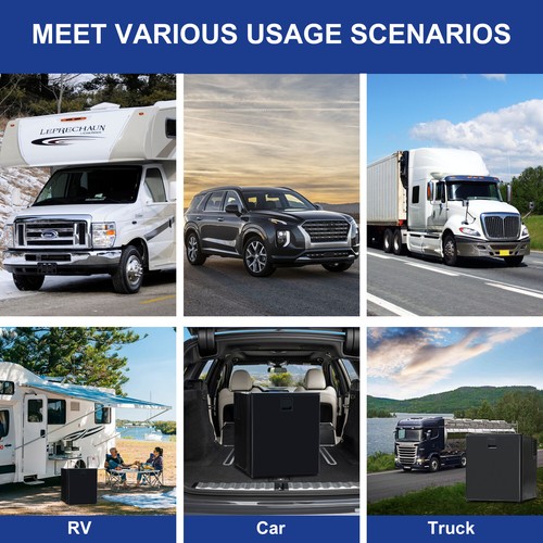SMAD Nevera RV Nevera DC 12V/24V Eléctrica Bajo Encimera 60L Camping - Imagen 12 de 12