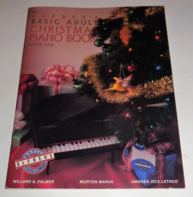 1984 ALFRED'S BASIC ADULT CHRISTMAS MUSIC PIANO LIBRARY BOOK LEVEL ONE 16 Songs