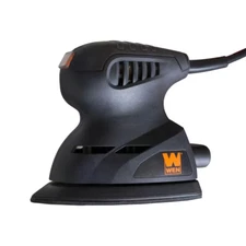 1 Amp Electric Detailing Palm Sander | Wen Corded Design Tip Black Angled Lock