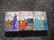 Hoyle Pocket Trivia cards, set of 3 VINTAGE