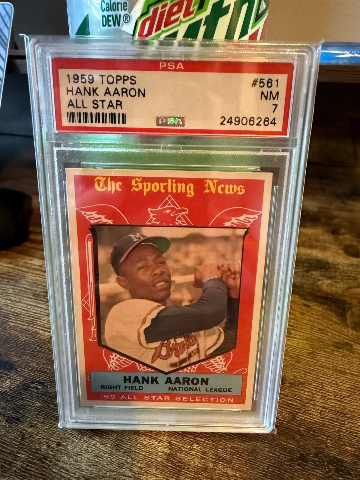 1959 Topps Hank Aaron All Star Insert PSA 7 #561