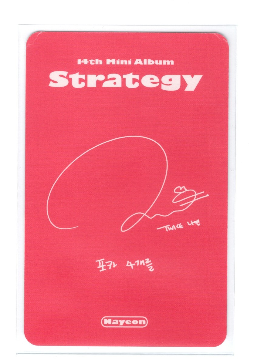 ナヨン トレカ ストライクゾーン strikezon red blue コンプ Twice Nayeon Photocard | Strategy | eBay