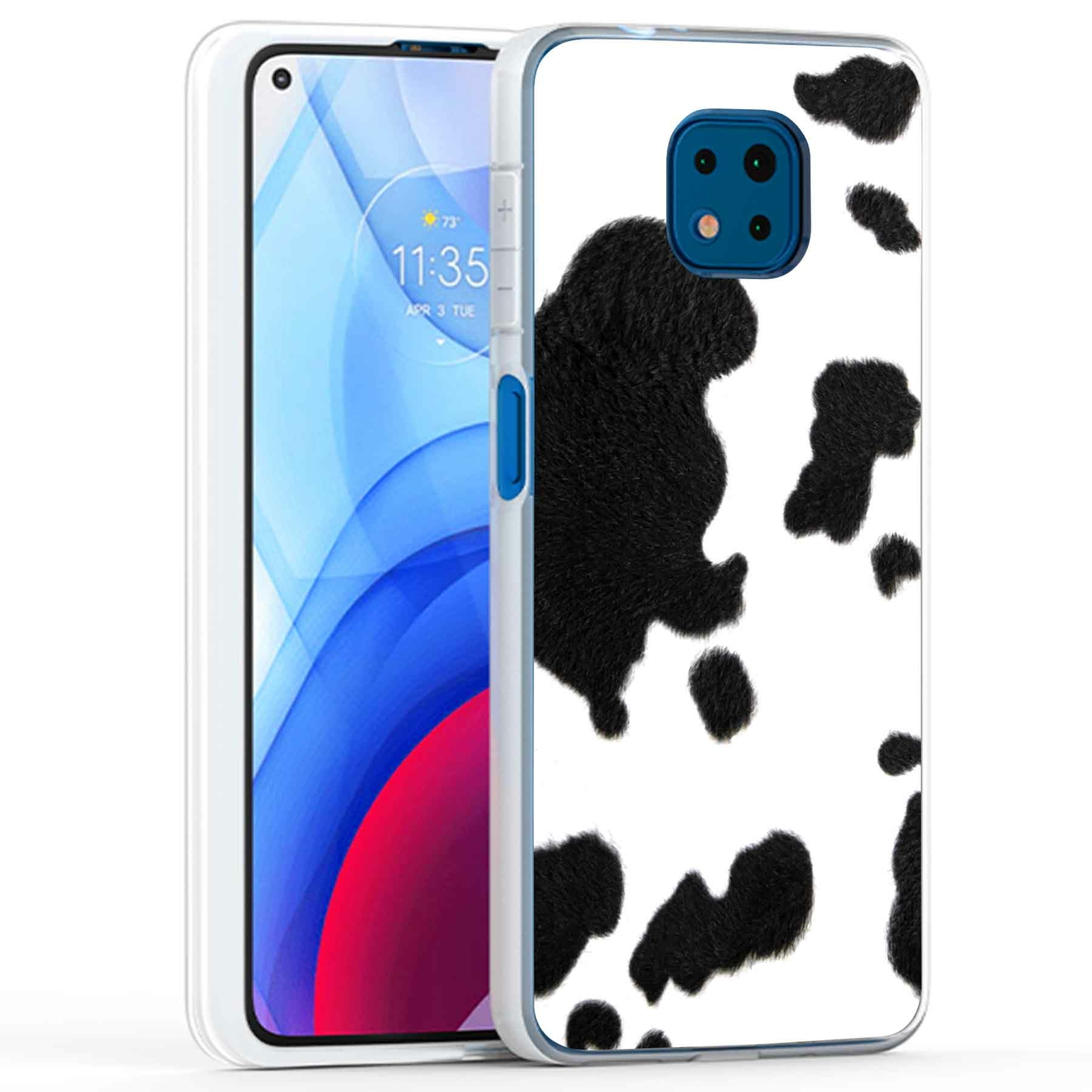 Cowhide Print Phone Case for Motorola Moto G Power 2021 USA Edition-image