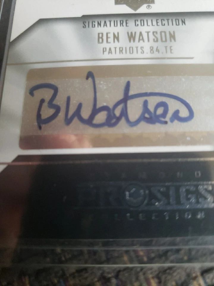 2004 Upper Deck Diamond Prosigs Collection Ben Watson Rookie RC Auto #SC-BW - Image 2 of 3