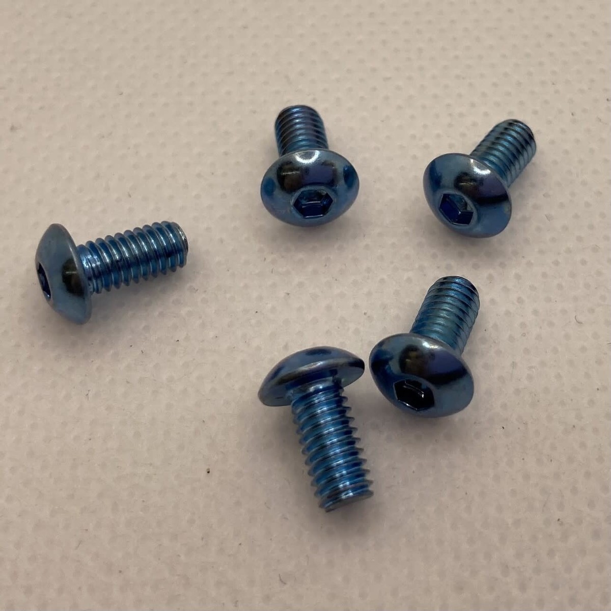 MRCHW-BH M4 x 8mm Blue Steel Button Head 2.5mm Hex Drive (5) | eBay