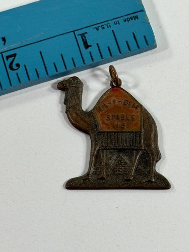 Antique Mason Masonic Shriner Camel Keychain token NA-I-DIM Stable 118 - Picture 7 of 7