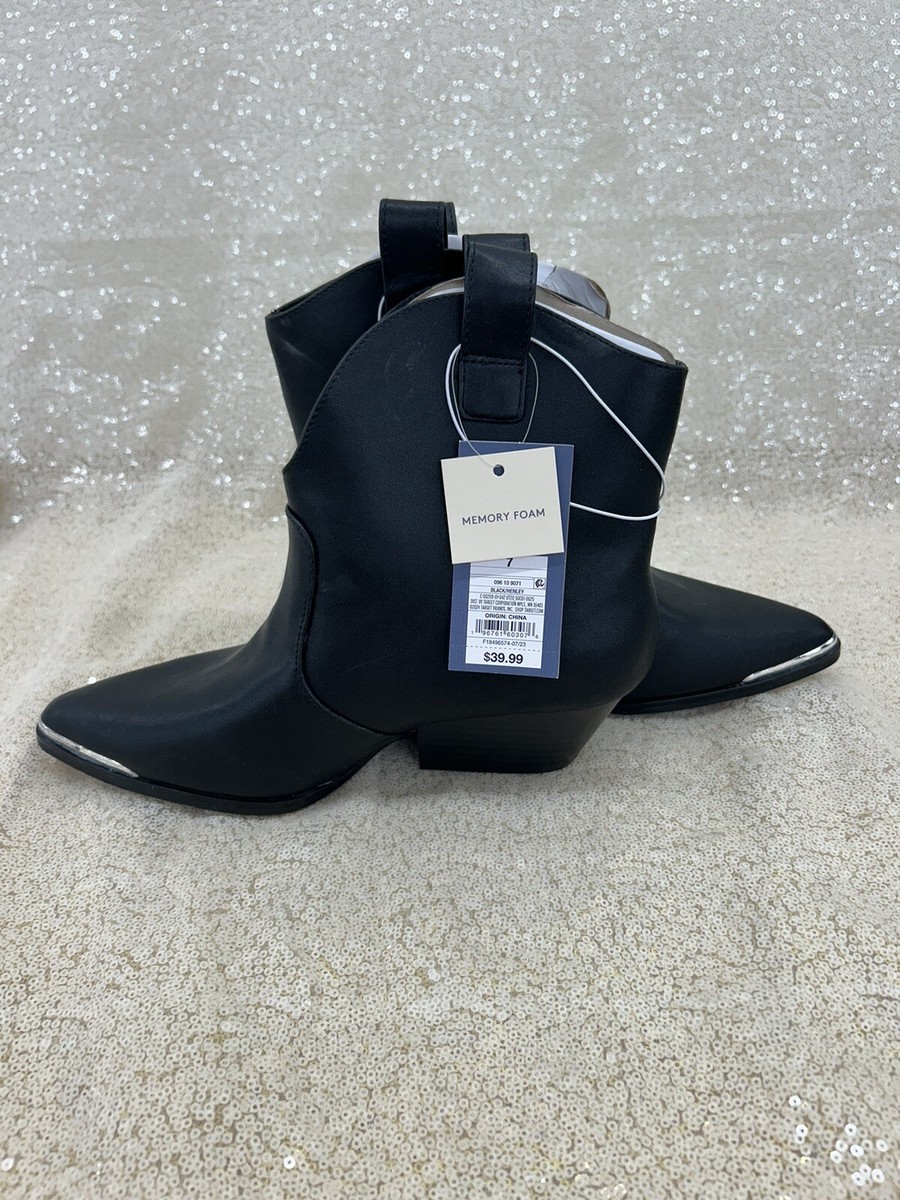 おすすめ1 Women's Henley Ankle Western Boots - Universal Thread Black 6 | eBay
