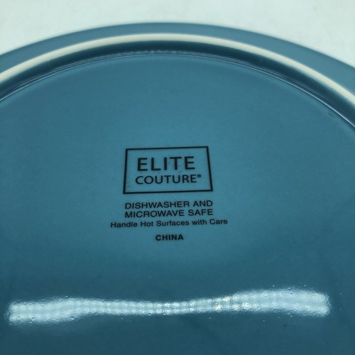 Elite Couture Gibson Essex Falls Aqua Blue Replacement Dessert Salad Plate Dish - Picture 6 of 10