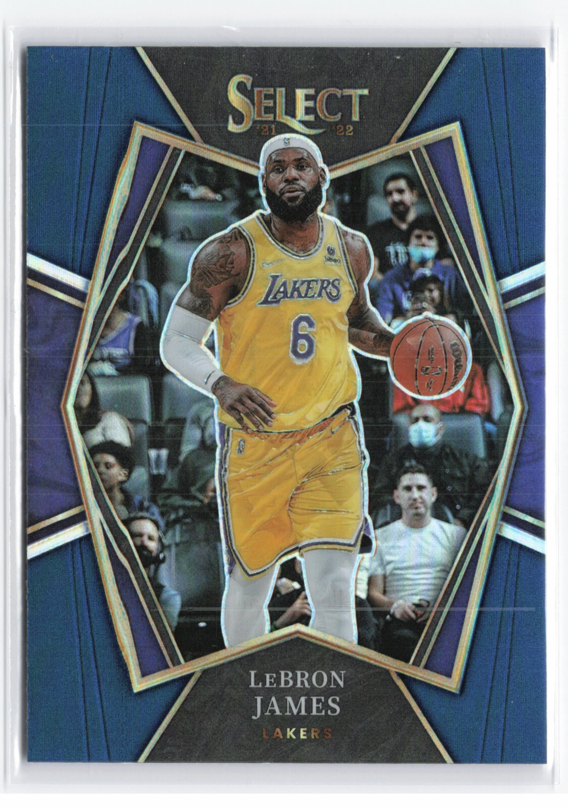 2021-22 Panini Select Lebron James Silver #195 Premier Parallel Lakers