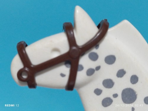 PLAYMOBIL BOCAL MARRON OSCURO ANTIGUO CABALLO YANQUIS VAQUEROS OESTE