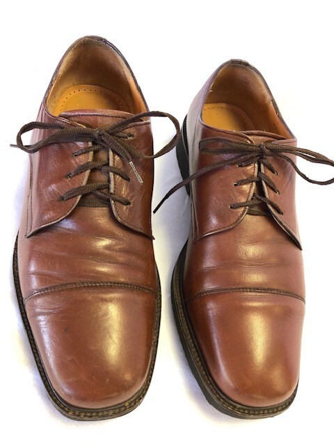Bally Men\'s Brown Leather Lace-Up Dress Shoes Bally Brown Suede Oxford Derby Lace Up Men main image 3