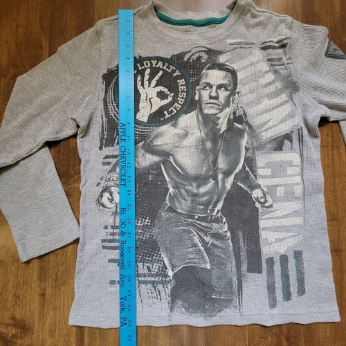 WWE John Cena Cenation Never Give Up YOUTH Camiseta Grande Manga Larga Lucha Libre - Imagen 5 de 11