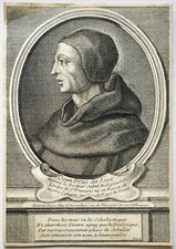 JEAN DUNS SCOT PRIEST (1266-1308) SCOTLAND PORTRAIT ENGRAVING 18th century