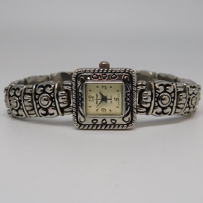 Attitude AX108 Silver Tone Quartz Analog Women's Watch Sz. 6 3/4'' New Battery