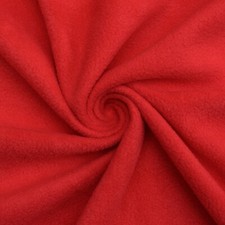 Red Solid Anti Pill Fleece Fabric - 60" Wide - Sold by The Yard Bolt