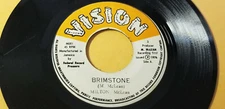 RARE/ MILTON McLEAN - BRIMSTONE Roots /REGGAE 45"  on VISION LABEL