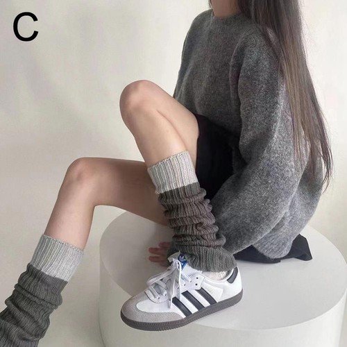 Women's Colorblock Knitted Leg Warmers K7B8 J6O2 N1R7 E8D7 Z7M2 O3W7 - Bild 12 von 15