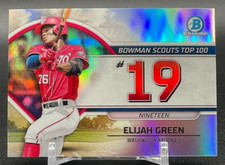 2023 Bowman Chrome Elijah Green Scouts Top 100 Refractor #BTP-19