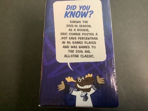 Eric Comrie Figure Manitoba Moose Bobblehead-NEW - Picture 3 of 6