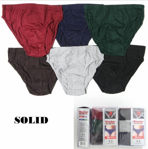 3er, 6er & 12er Pack Herren Baumwolle Bikini Slips Trunk Calzon Unterwäsche Low Rise Solid - Bild 5 von 8