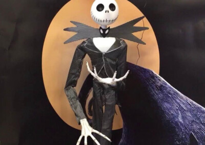Gemmy Jack Skellington Animatronic Zero dog with store display