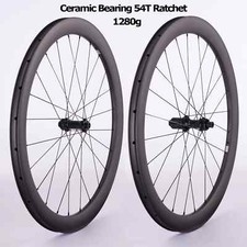 Set ruote bici 700C carbonio ciclocross gravel cuscinetto in ceramica mozzo center lock