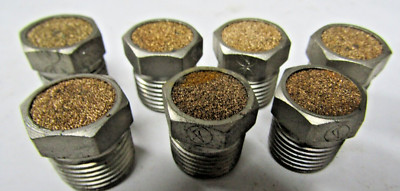  7) NEW McMASTER CARR BREATHER VENT FILTERS  3/8  9833K23 7 SCFM LOT OF 7