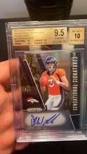 2019 Prizm Drew Lock Camo 08/10 BGS Gem Mint Plus 9.5/10