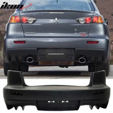 Fits 08-15 Mitsubishi Lancer EVO X Style Rear Bumper Cover - PP