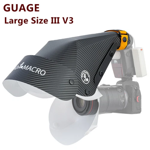 V3 GUAGE Macro Camera Flash light Speedlite Softbox Reflector Snoot Diffuser III