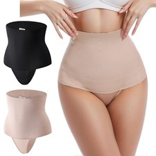 Women's Shapewear Tummy Control Thong High Waist Shaping Underwear Panty Girdle