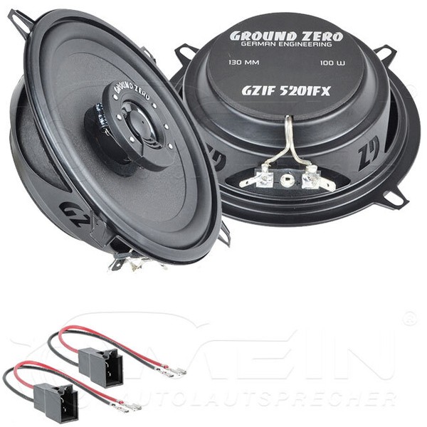 Ground Zero Lautsprecher FüR Renault Kangoo II 2008-2012 Front Vorn 100W #Ahqr-image