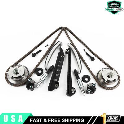 Timing Chain Kit For 2005-2010 Ford Mustang F-150 4.6L w Cam Phaser VCT Selenoid