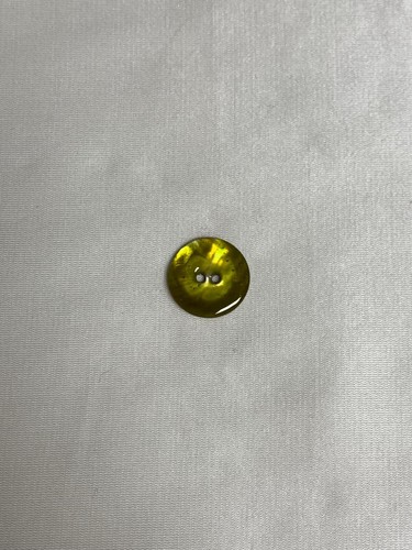 Italian Dyed Chartreuse Green Natural Shell MOP Pearl Button (3 Sizes to Choose) - Picture 7 of 9