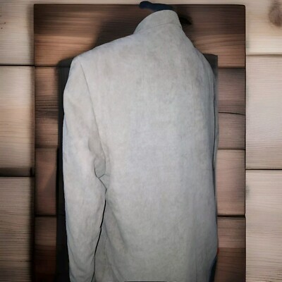 【PRONTO UOMO】Faux Suede Half Coat Pronto Uomo Men Tan Faux Suede Single Stitched Lapel Blazer Sport