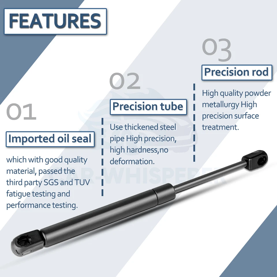 2Pcs Hood Lift Supports Gas Springs For Mercedes-Benz C180 C200 C250 C350 C63 Foto 4 de 4