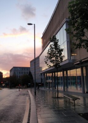 Foto 6x4 Paris Straße, Exeter mit dem gleichen Morgenhimmel im Hintergrund c2008