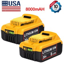 For DeWalt 20V XR 8AH Battery Pack Max Lithium ion DCB203 DCB208 DCB200 New