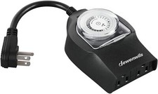 DEWENWILS Minuteur de lumi re d'ext rieur  tanche, programmable 24 heures
