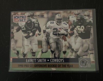 1991  Pro Set Emmitt Smith #1  AW: 1990 NFL Offensive Rookie of the Year